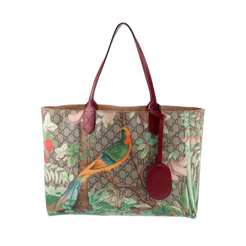 Gucci Tian Tote GG Supreme Monogram - jungle print - Authentic